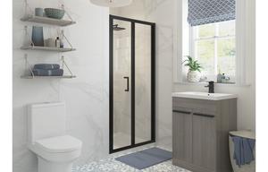 Iconic 900mm Bi-fold Door - Matt Black